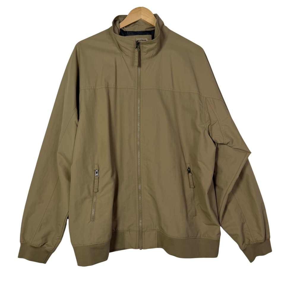 Duluth Trading Co. Mens‎ XL Tan Lightweight Jacket Full Zip Workwear Outdoor